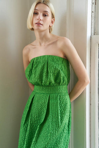IN DOLLY WE TRUST WOVEN MIDI DRESS - Glamourous Grace