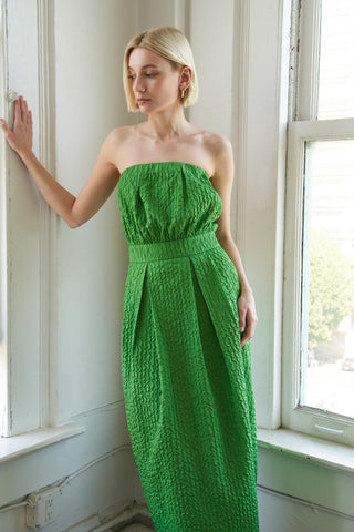 IN DOLLY WE TRUST WOVEN MIDI DRESS - Glamourous Grace