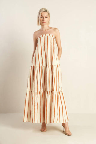 SWEET REMINISCENCE WOVEN MAXI DRESS - Glamourous Grace