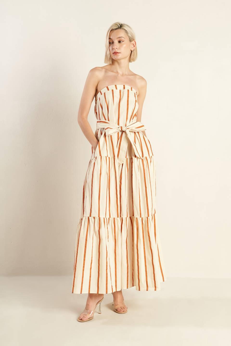 SWEET REMINISCENCE WOVEN MAXI DRESS - Glamourous Grace