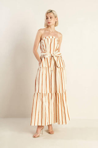 SWEET REMINISCENCE WOVEN MAXI DRESS - Glamourous Grace