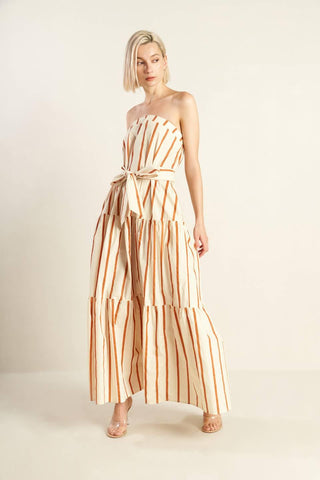 SWEET REMINISCENCE WOVEN MAXI DRESS - Glamourous Grace