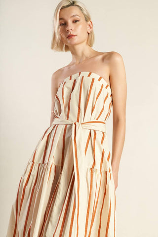 SWEET REMINISCENCE WOVEN MAXI DRESS - Glamourous Grace