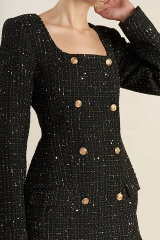 HEART UNBOUND TWEED MINI DRESS - Glamourous Grace