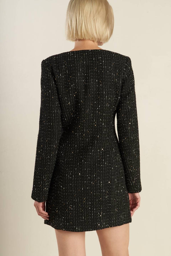 HEART UNBOUND TWEED MINI DRESS - Glamourous Grace