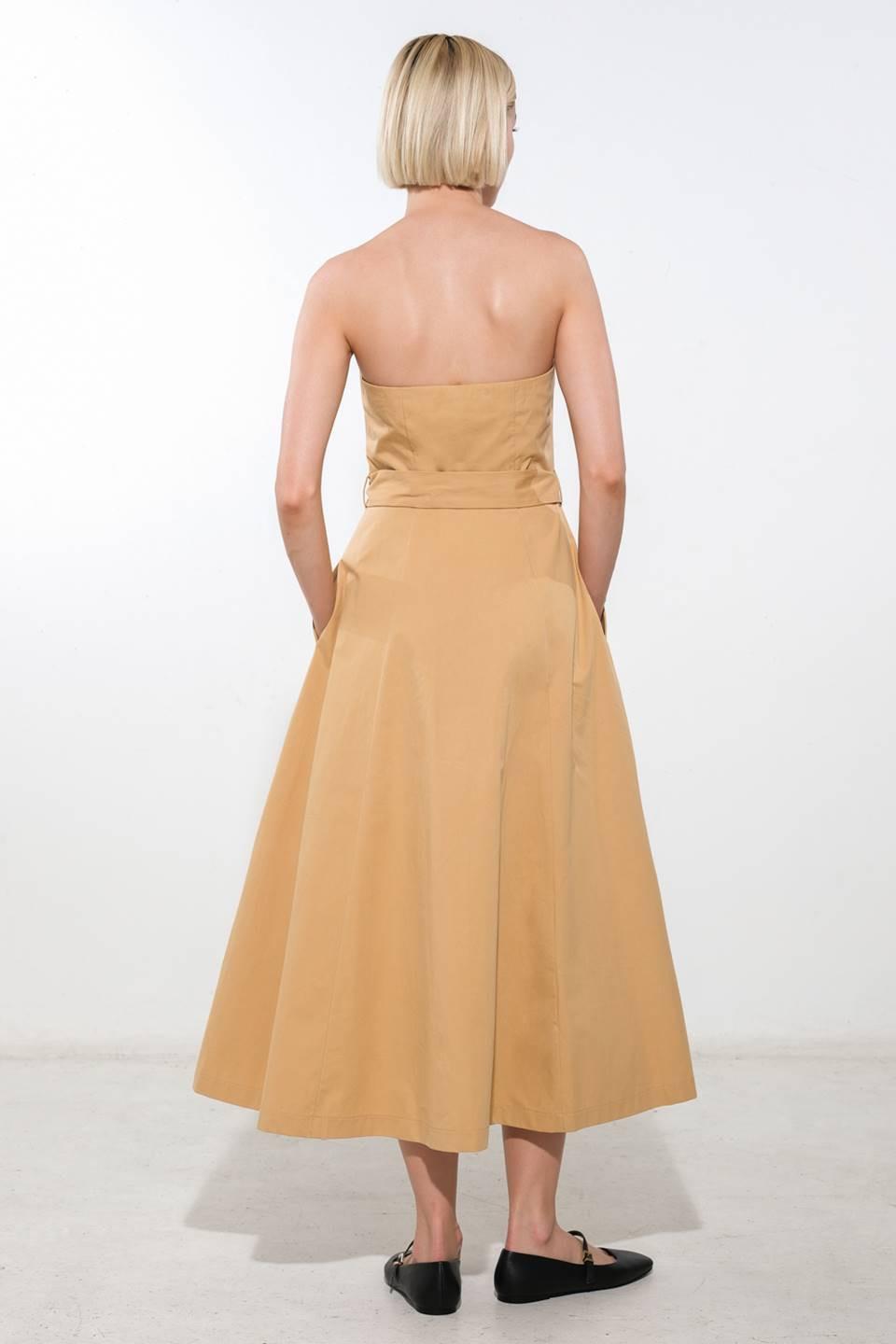 FOLLOW YOU EVERYWHERE WOVEN MIDI DRESS - Glamourous Grace