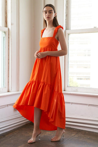 SUNBEAM SPLENDOR WOVEN MIDI DRESS - Glamourous Grace