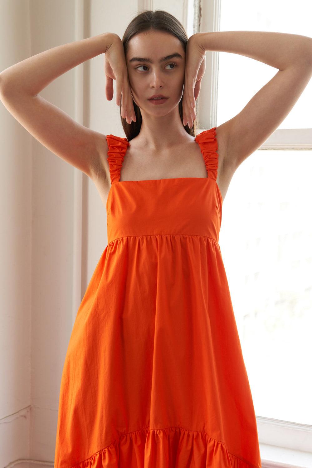 SUNBEAM SPLENDOR WOVEN MIDI DRESS - Glamourous Grace