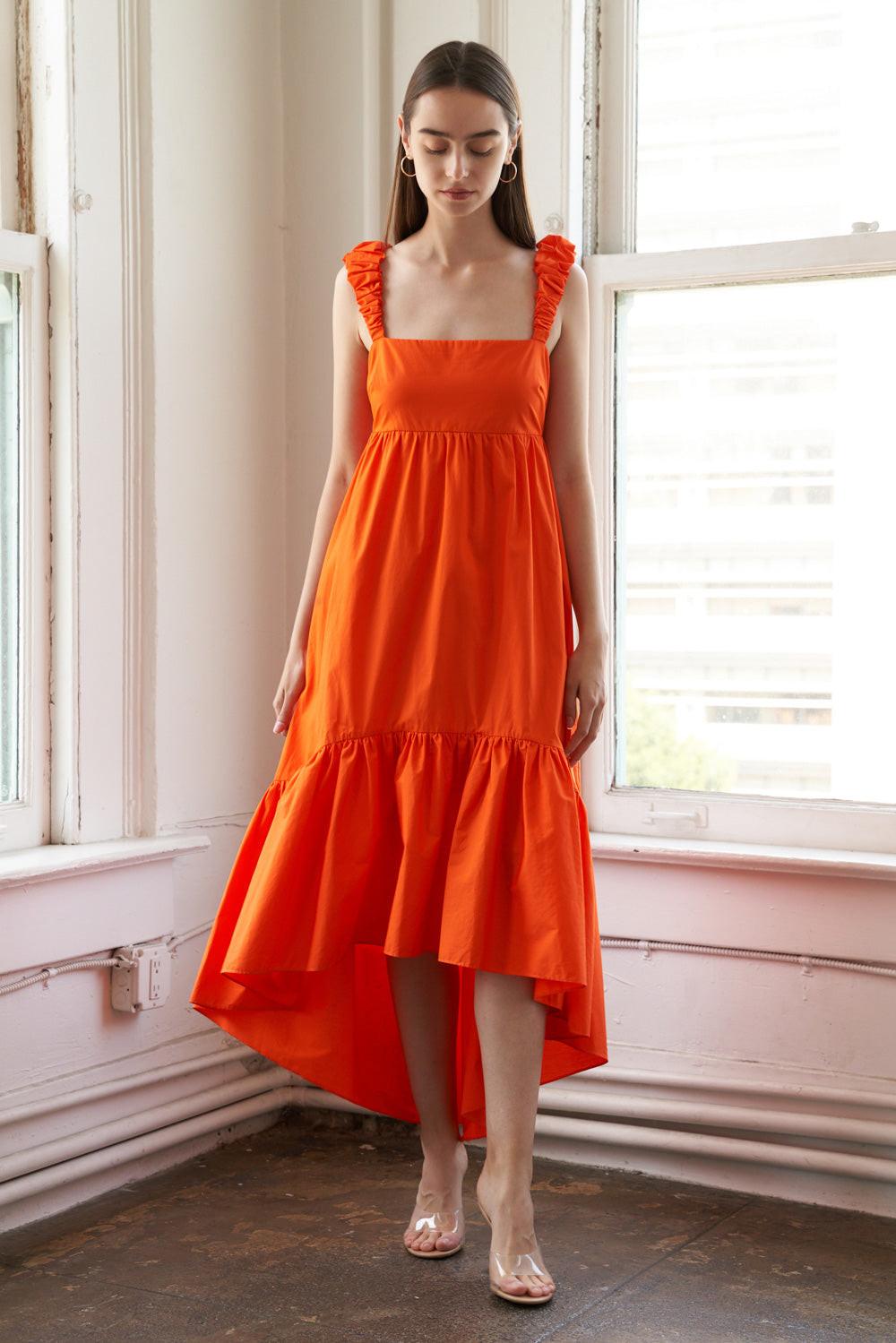 SUNBEAM SPLENDOR WOVEN MIDI DRESS - Glamourous Grace