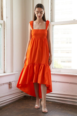 SUNBEAM SPLENDOR WOVEN MIDI DRESS - Glamourous Grace