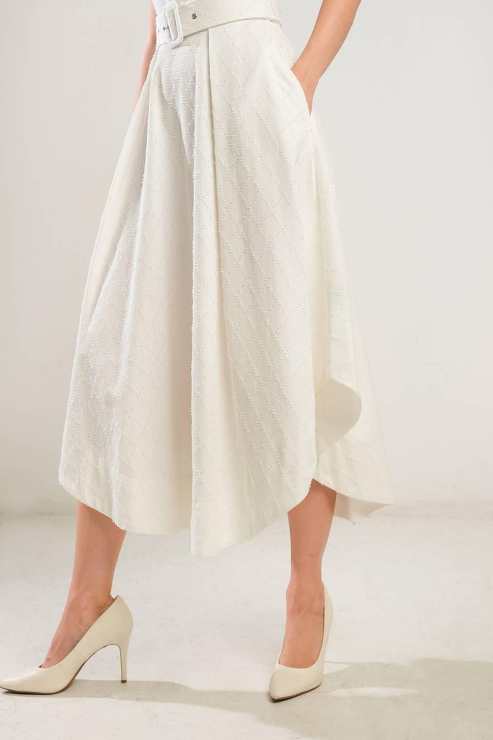 LIFE'S COMPASS WOVEN MIDI DRESS - Glamourous Grace