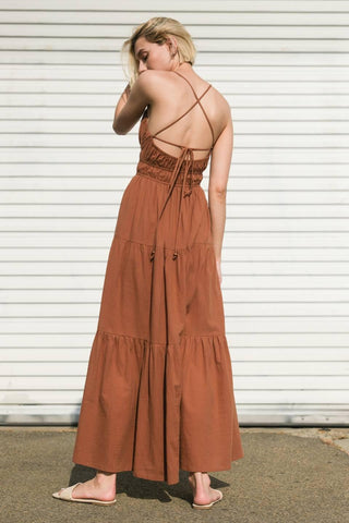 EFFORTLESS ELEGANCE WOVEN MAXI DRESS - Glamourous Grace