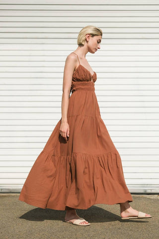 EFFORTLESS ELEGANCE WOVEN MAXI DRESS - Glamourous Grace