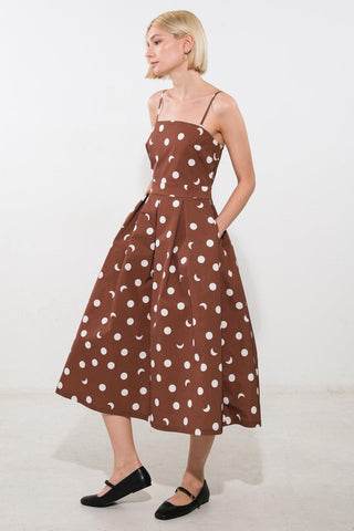 HARMONY HORIZON WOVEN MIDI DRESS - Glamourous Grace