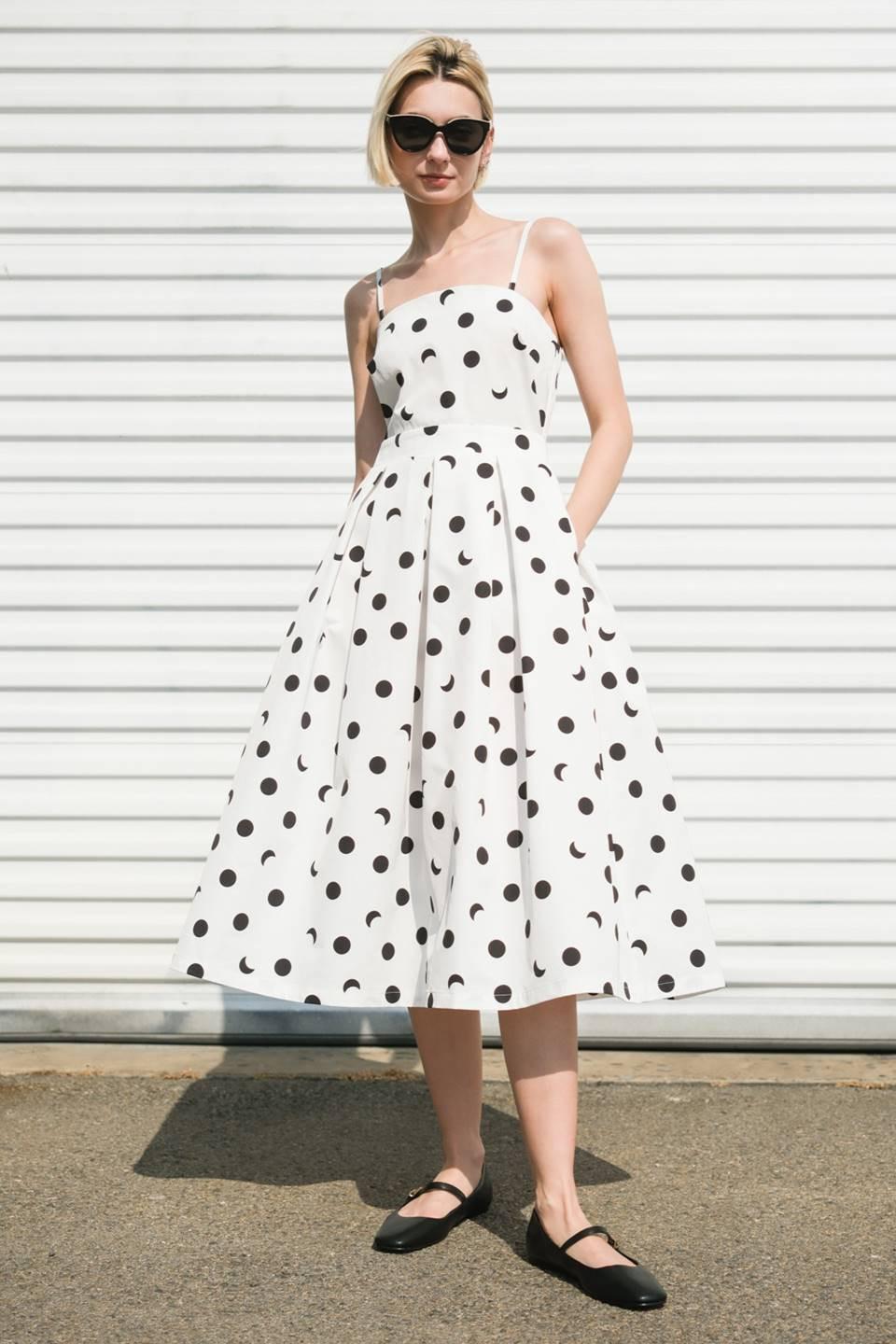 HARMONY HORIZON WOVEN MIDI DRESS - Glamourous Grace