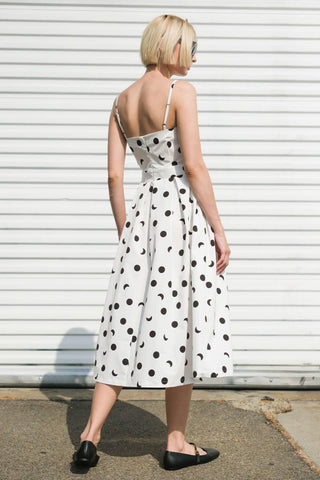 HARMONY HORIZON WOVEN MIDI DRESS - Glamourous Grace