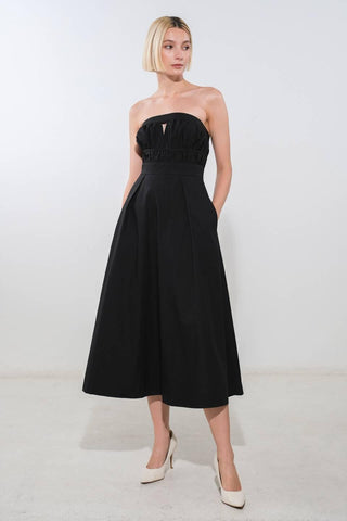 MYSTIC MUSE WOVEN MIDI DRESS - Glamourous Grace