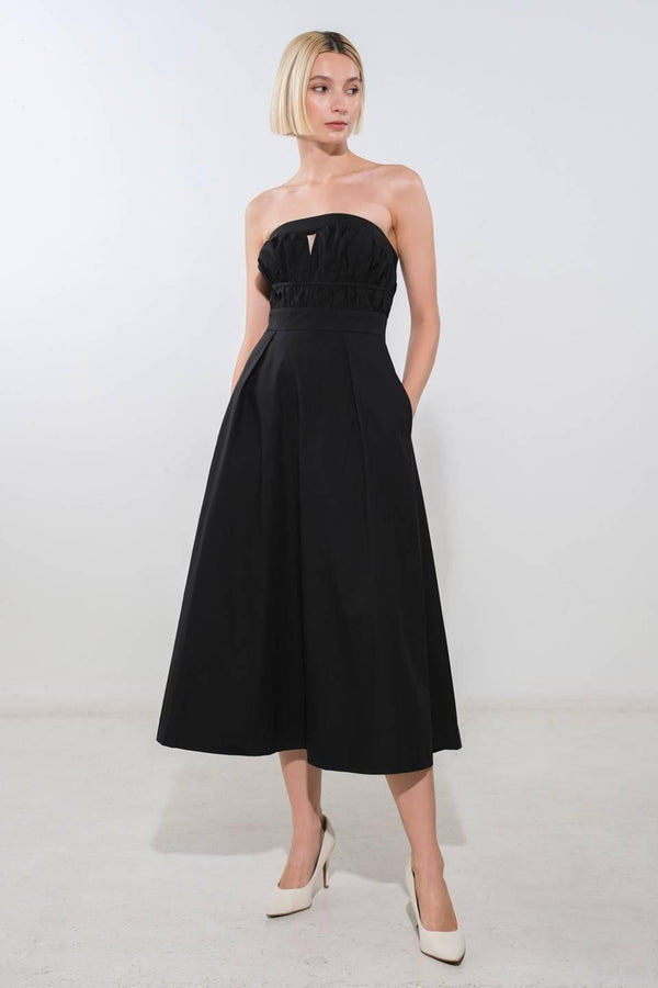 MYSTIC MUSE WOVEN MIDI DRESS - Glamourous Grace