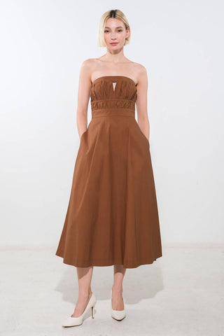 MYSTIC MUSE WOVEN MIDI DRESS - Glamourous Grace