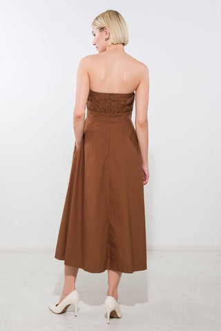 MYSTIC MUSE WOVEN MIDI DRESS - Glamourous Grace