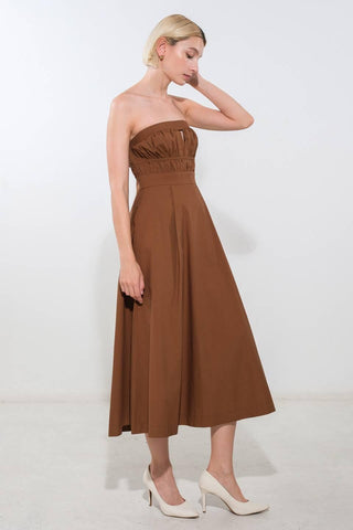 MYSTIC MUSE WOVEN MIDI DRESS - Glamourous Grace