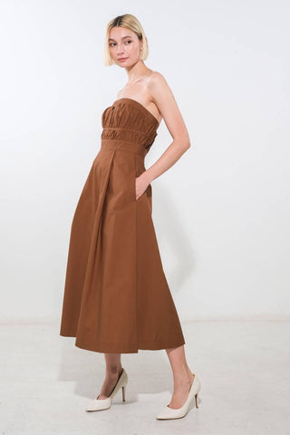 MYSTIC MUSE WOVEN MIDI DRESS - Glamourous Grace