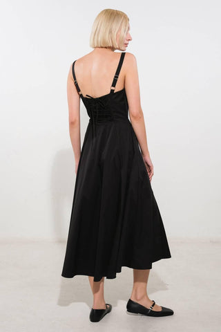 OCEANIC OPULENCE WOVEN MIDI DRESS - Glamourous Grace