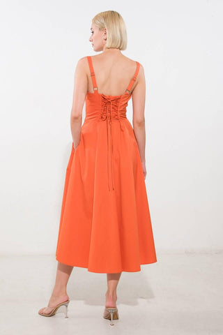 OCEANIC OPULENCE WOVEN MIDI DRESS - Glamourous Grace