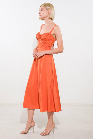 OCEANIC OPULENCE WOVEN MIDI DRESS - Glamourous Grace