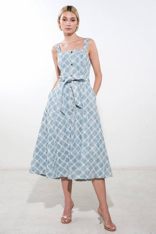 MADE TO BELIVE DENIM MIDI DRESS - Glamourous Grace