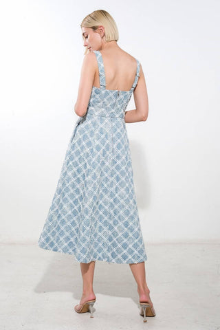 MADE TO BELIVE DENIM MIDI DRESS - Glamourous Grace