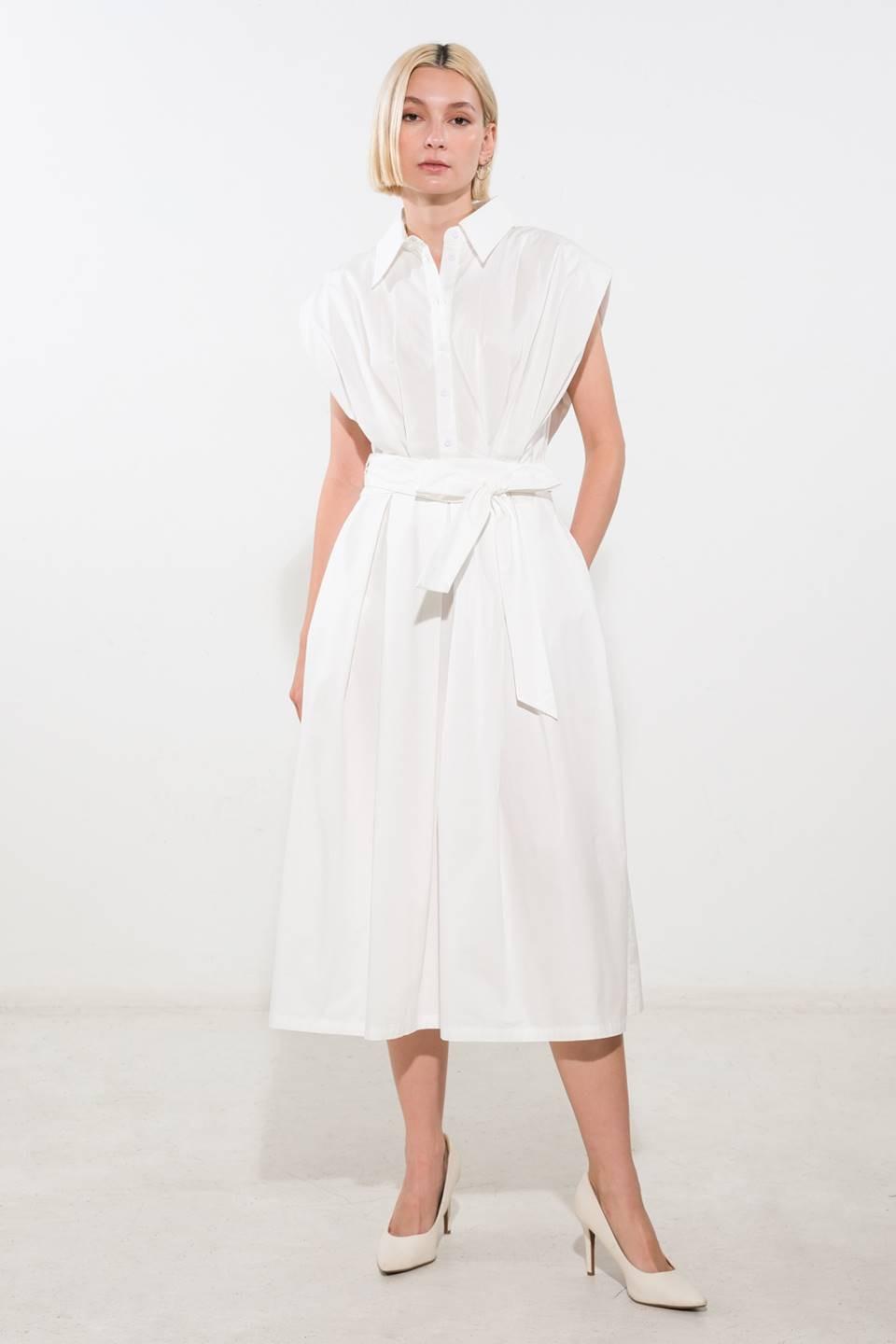 DEEPER CONNECTION WOVEN MIDI DRESS - Glamourous Grace