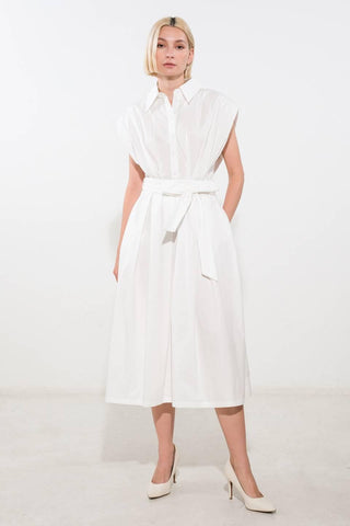 DEEPER CONNECTION WOVEN MIDI DRESS - Glamourous Grace