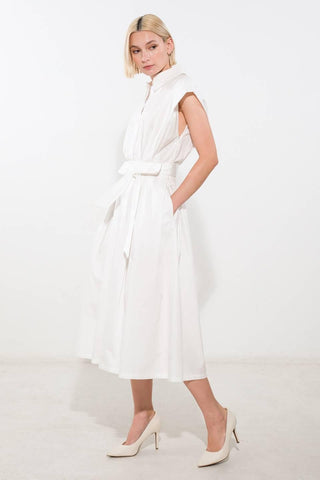 DEEPER CONNECTION WOVEN MIDI DRESS - Glamourous Grace