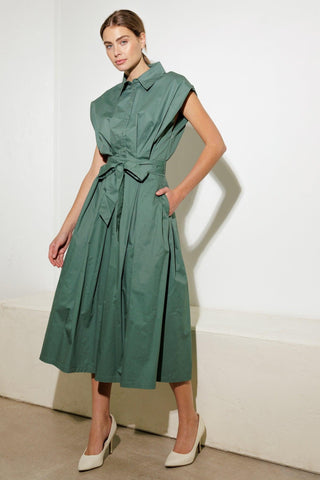 DEEPER CONNECTION WOVEN MIDI DRESS - Glamourous Grace