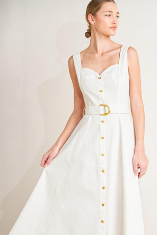 BELLA PORTOFINO WOVEN MIDI DRESS - Glamourous Grace