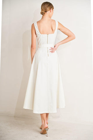 BELLA PORTOFINO WOVEN MIDI DRESS - Glamourous Grace
