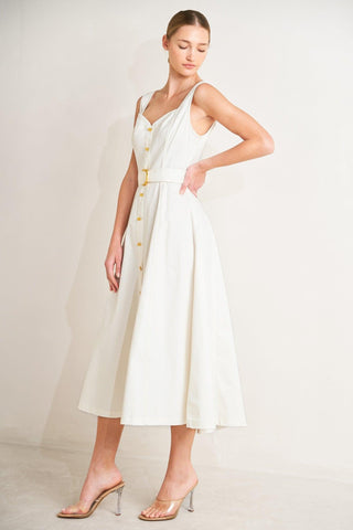 BELLA PORTOFINO WOVEN MIDI DRESS - Glamourous Grace