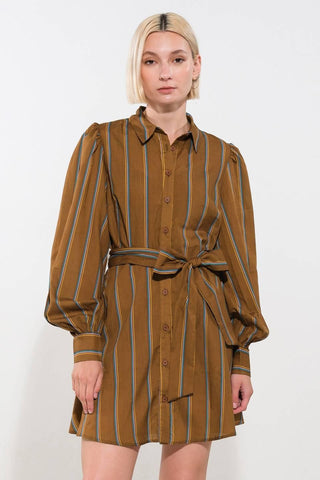GIVE IT A GO WOVEN MINI DRESS - Glamourous Grace