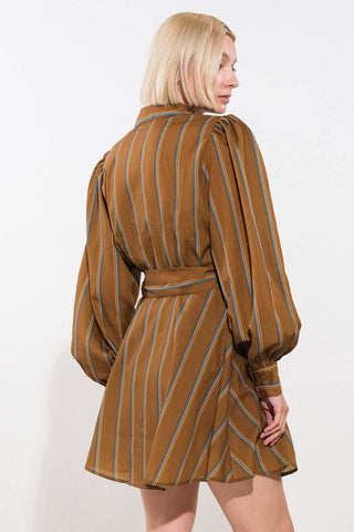 GIVE IT A GO WOVEN MINI DRESS - Glamourous Grace