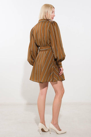 GIVE IT A GO WOVEN MINI DRESS - Glamourous Grace