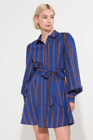 GIVE IT A GO WOVEN MINI DRESS - Glamourous Grace