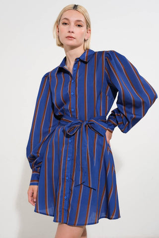 GIVE IT A GO WOVEN MINI DRESS - Glamourous Grace