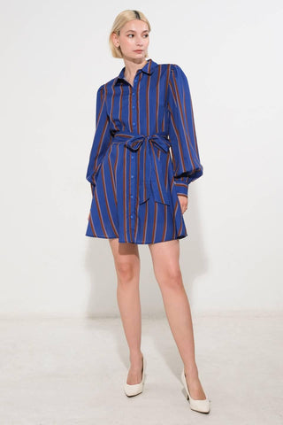 GIVE IT A GO WOVEN MINI DRESS - Glamourous Grace