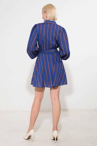 GIVE IT A GO WOVEN MINI DRESS - Glamourous Grace