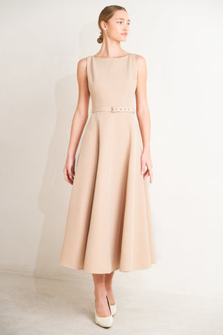 LIVING THE DREAM WOVEN MIDI DRESS - Glamourous Grace