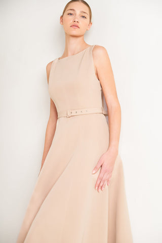 LIVING THE DREAM WOVEN MIDI DRESS - Glamourous Grace