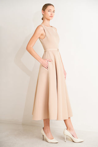 LIVING THE DREAM WOVEN MIDI DRESS - Glamourous Grace