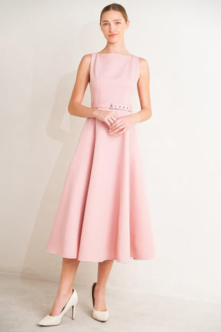 LIVING THE DREAM WOVEN MIDI DRESS - Glamourous Grace