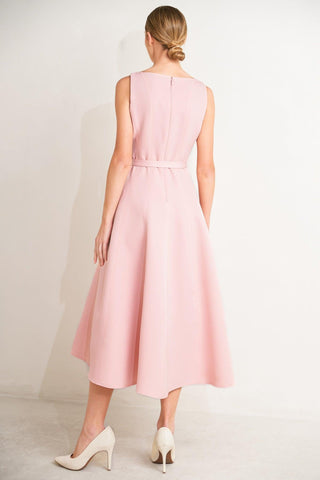LIVING THE DREAM WOVEN MIDI DRESS - Glamourous Grace